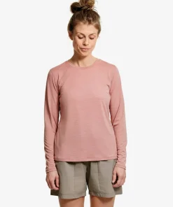 Lundhags Women's Tived Long Sleeve T-shirt Stone Pink
