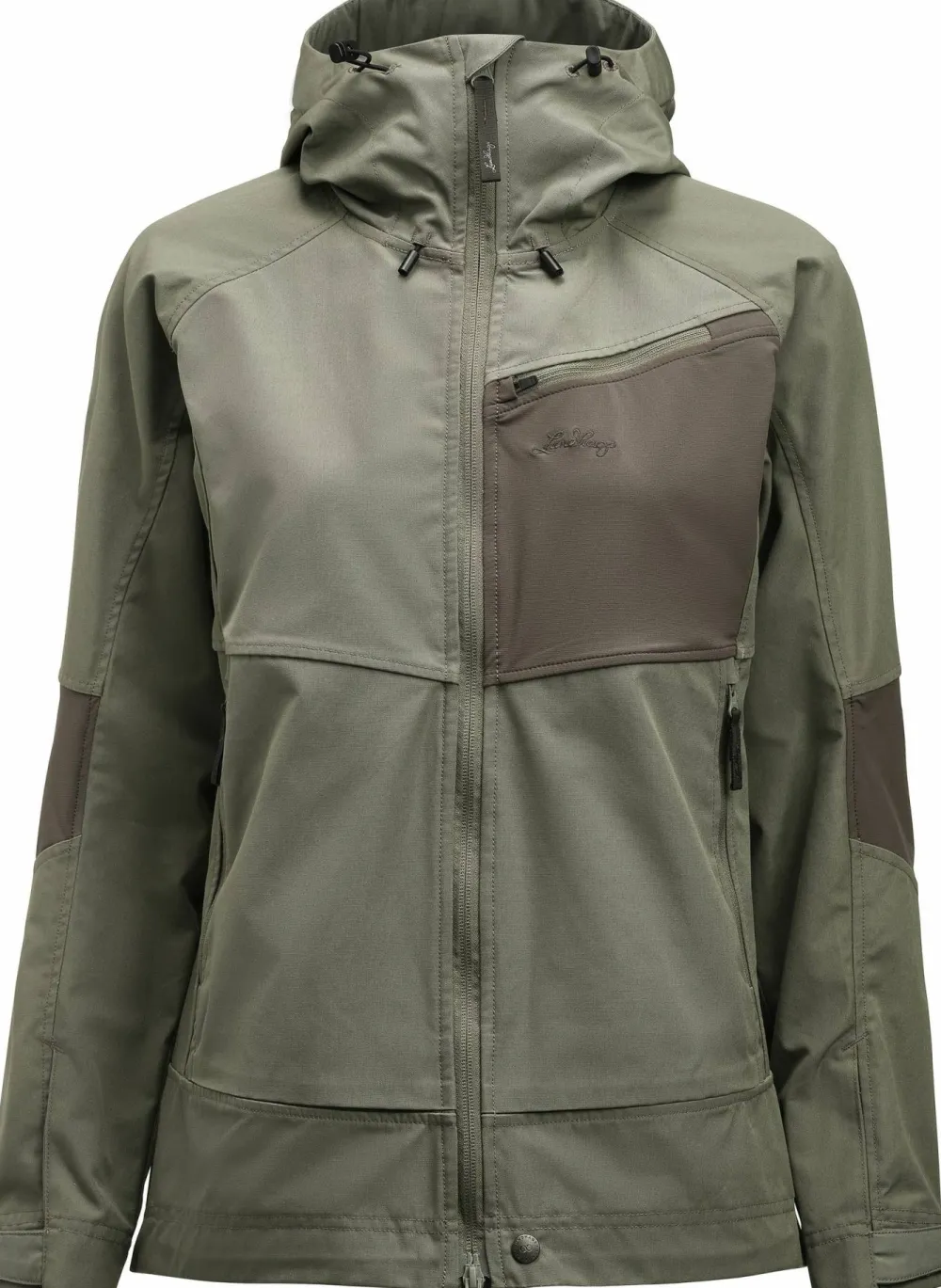 Lundhags Women's Tived Stretch Hybrid Jacket Aloe Green/Forest Green Hot