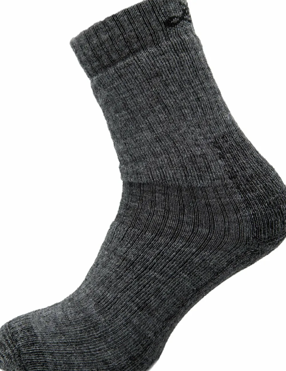 Lundhags Wool Terry Trekking Sock Mid Dark Grey Melange Discount