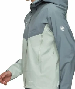 New Men's Crater Iv Hs Hooded Jacket Silver Sage/Strata Gore-Tex