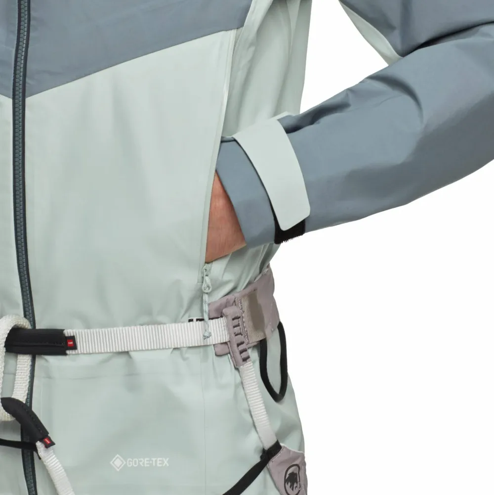 New Men's Crater Iv Hs Hooded Jacket Silver Sage/Strata Gore-Tex