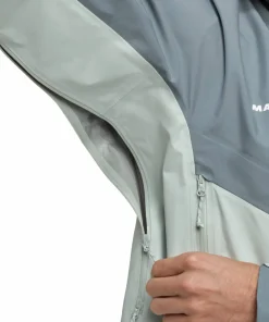 New Men's Crater Iv Hs Hooded Jacket Silver Sage/Strata Gore-Tex