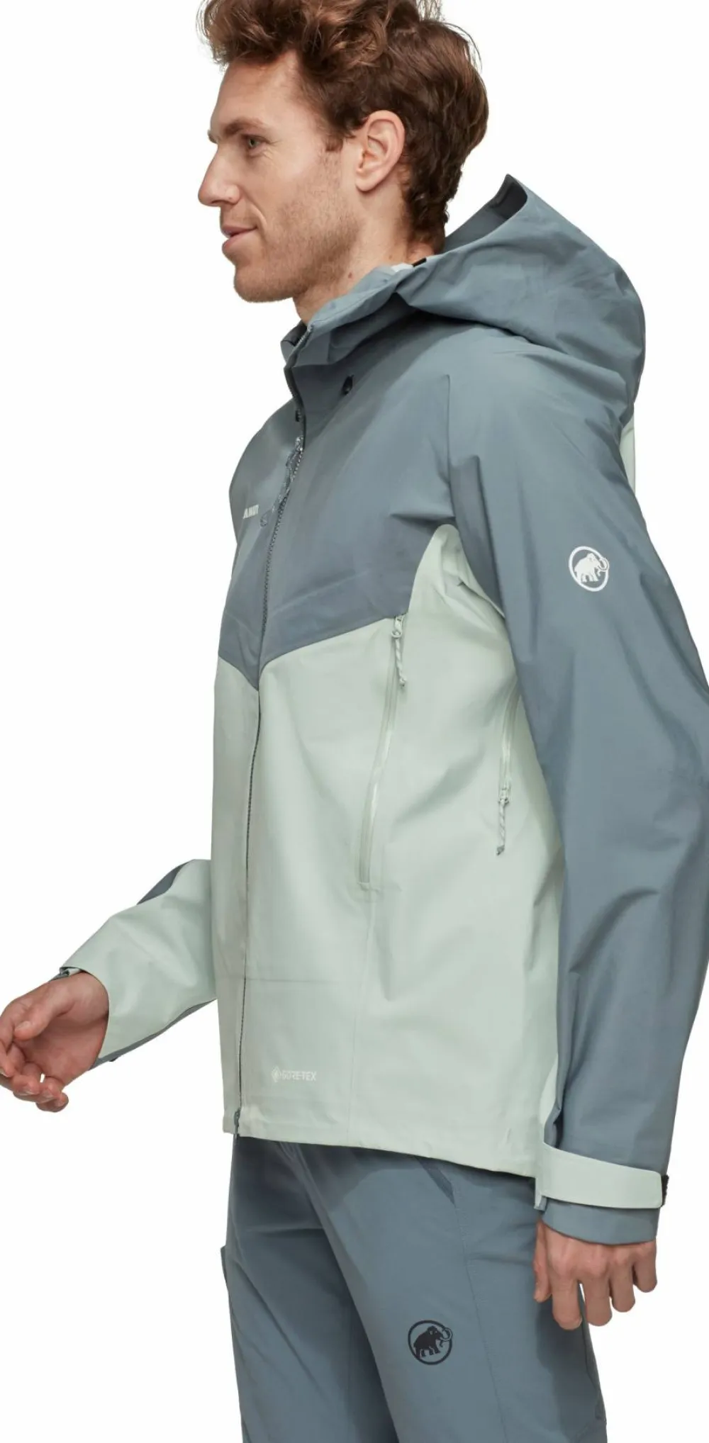 Mammut Men's Crater Iv Hs Hooded Jacket Silver Sage/Strata Silver Sage-Strata Outlet