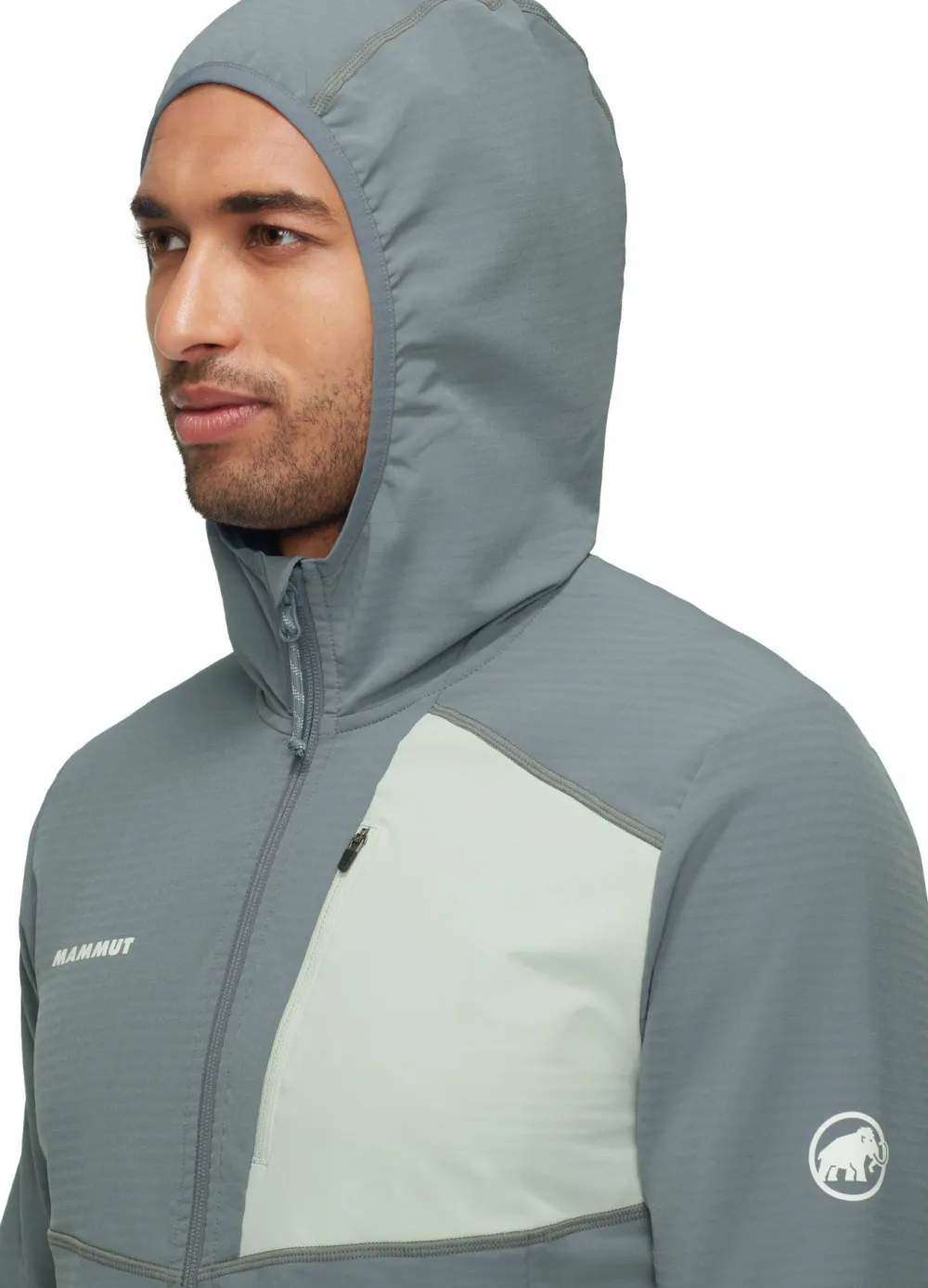 Mammut Men's Madris Light Ml Hooded Jacket Strata-Silver Sage Online