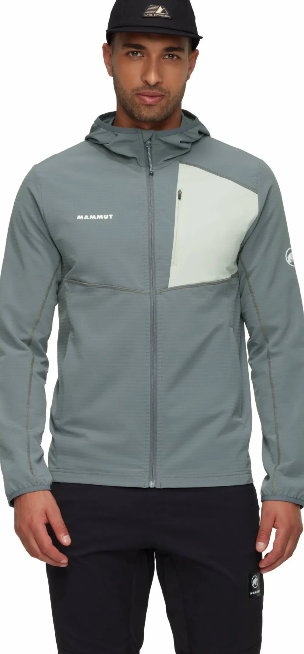 Mammut Men's Madris Light Ml Hooded Jacket Strata-Silver Sage Online