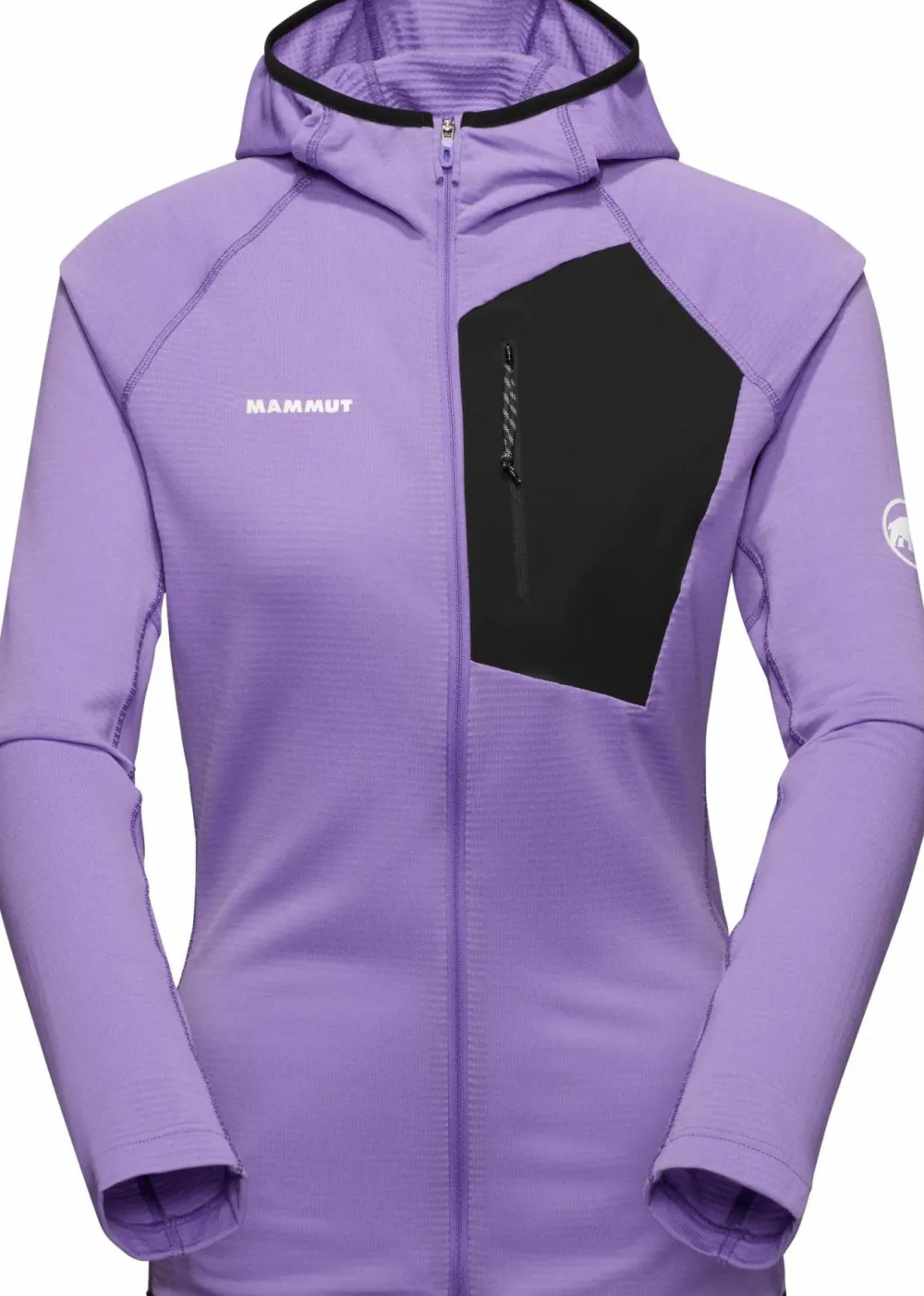 Mammut Women's Aenergy Light ML Hooded Jacket Lavandin-Black New