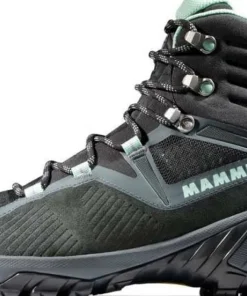 Mammut Women's Sapuen High GORE-TEX dark steel-neo mint Hot