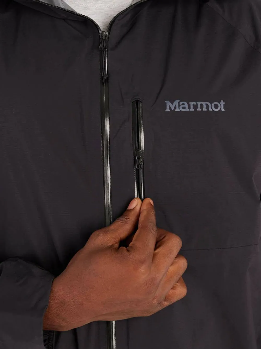 Marmot Men's Superalloy Bio Rain Jacket Black
