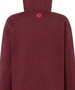 Marmot Women's Drop Line Full Zip Hoody Acai Berry Heather Discount