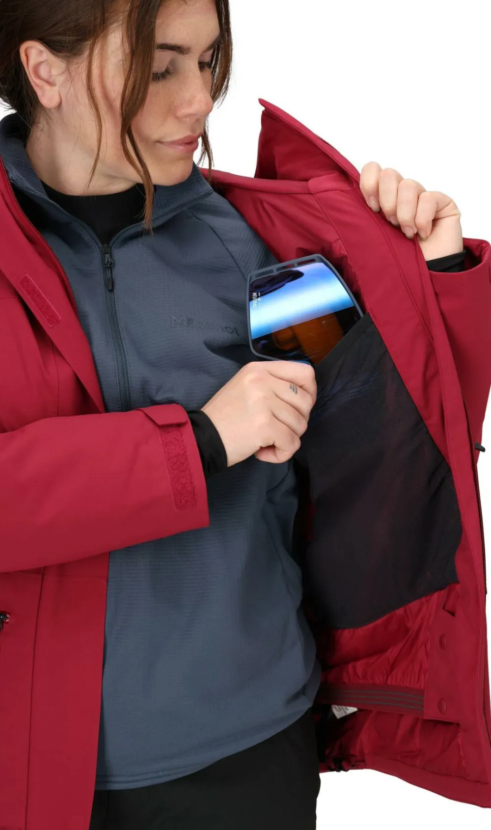 Marmot Women's Refuge Insulated Jacket Red Mulberry Clearance
