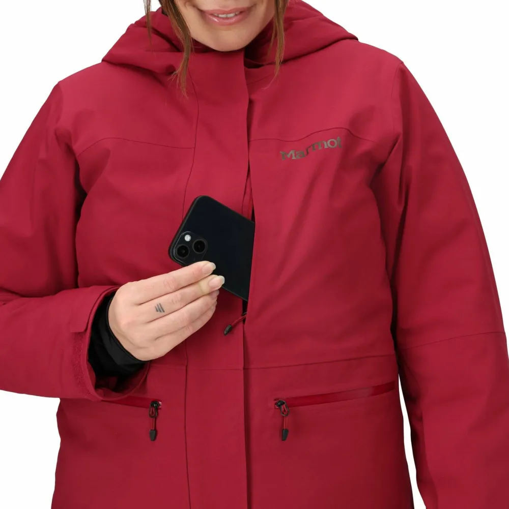 Marmot Women's Refuge Insulated Jacket Red Mulberry Clearance