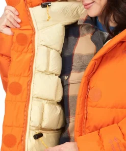Marmot Women's Warmcube Gore-Tex Golden Mantle Jacket Tangelo