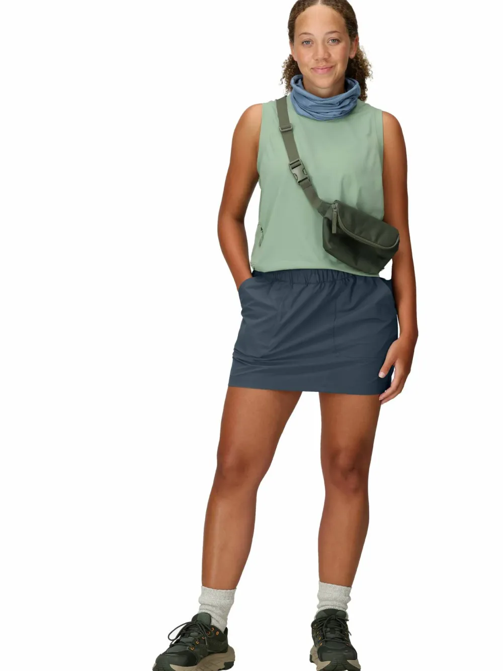 Marmot Womens's Airexchange Upf 40 Skort Thunderhead New