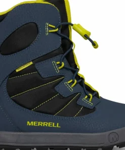 Merrell Juniors' Snow Bank 4.0 Waterproof Navy/Lime Clearance