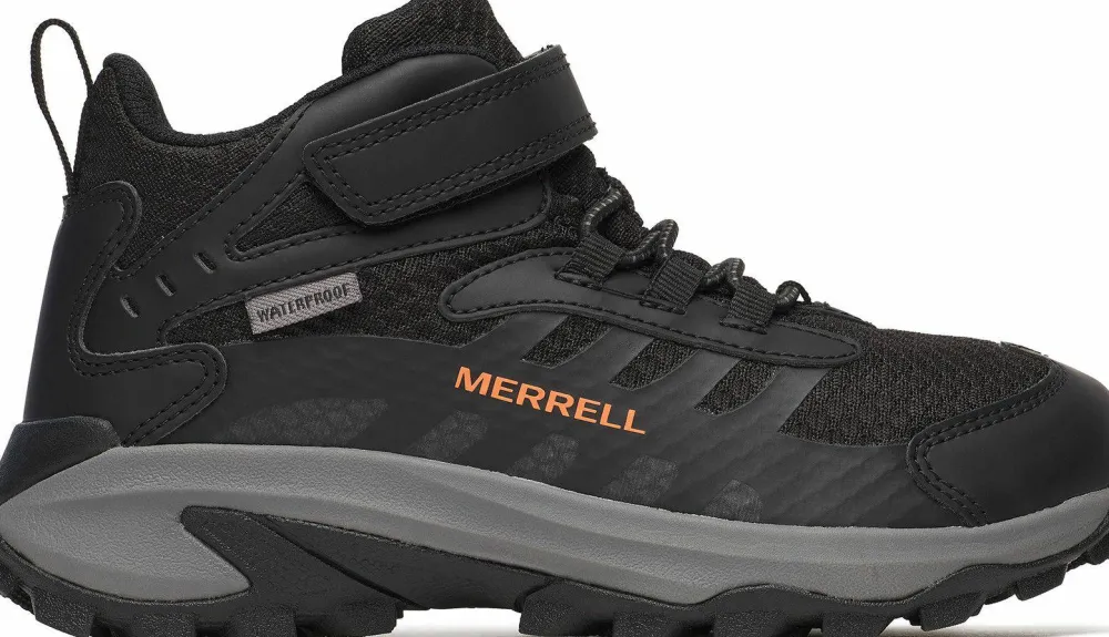 Merrell Kids' Moab Speed Mid 2 A/C Waterproof Black Discount