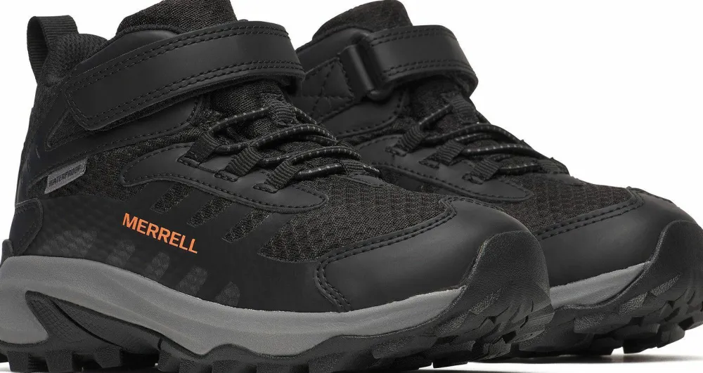 Merrell Kids' Moab Speed Mid 2 A/C Waterproof Black Discount