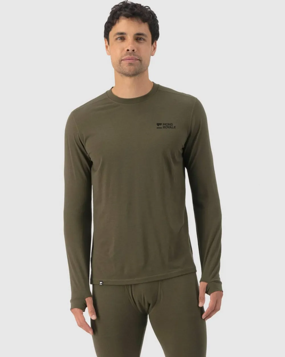 Men's Cascade Merino Base Layer Long Sleeve Snowboarding|Skidkläder Herr