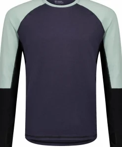 Mons Royale Men's Olympus Long Sleeve Dew/9 Iron/black