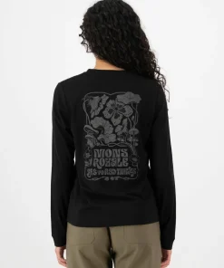 Mons Royale Women's Icon Merino Long Sleeve Black Hot
