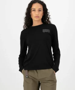 Mons Royale Women's Icon Merino Long Sleeve Black Hot