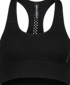 Mons Royale Women's Stratos Merino Shirt Sports Bra Black