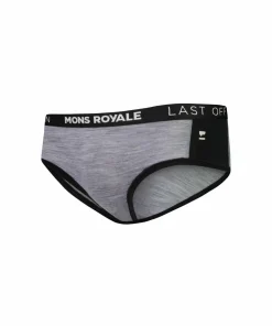 Mons Royale Women's Sylvia Boyleg Grey Heather / Black