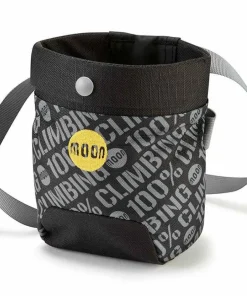 Moon Climbing Sport Chalk Bag Black/Grey 100% Black