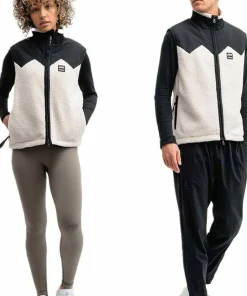 Mountain Works Unisex Pile Fleece Vest Ivory Hot