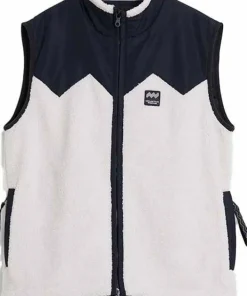 Mountain Works Unisex Pile Fleece Vest Ivory Hot
