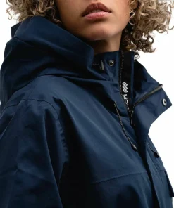 Mountain Works Unisex Utility Hybrid Rain Jacket Dress Blue Hot