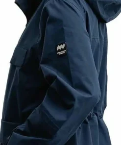 Mountain Works Unisex Utility Hybrid Rain Jacket Dress Blue Hot