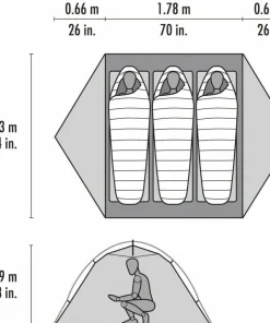 Discount Elixir 3 Tent Footprint Incl Tält, Sovsäckar & Liggunderlag