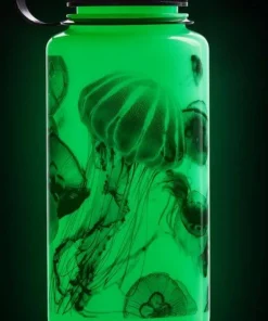 Nalgene 1 L Wm Bottle Glow With Black Jellyfish Clearance