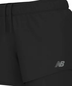 New Balance Women's Rc 2-In-1 Short 3 Black Best