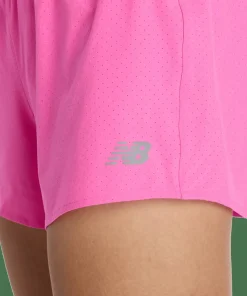 New Balance Women's RC Short 3 Pink Heat Outlet