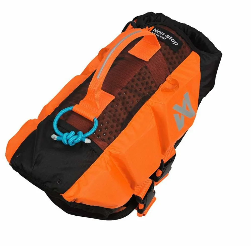 Non-stop Dogwear Protector Life Jacket Size 2-4 Black/ orange New
