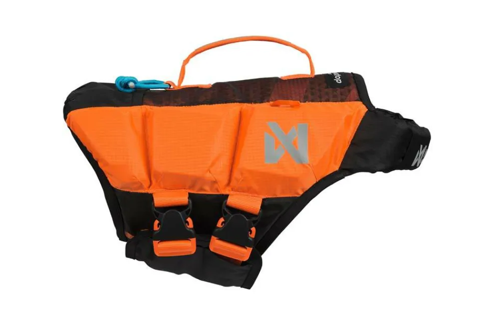 Non-stop Dogwear Protector Life Jacket Size 2-4 Black/ orange New