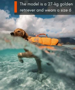 Non-stop Dogwear Protector Life Jacket Size 2-4 Black/ orange New