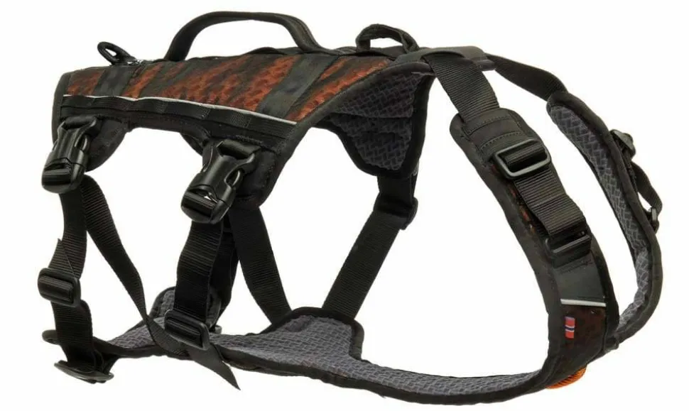 Non-stop Dogwear Rock Harness Long L Black/Orange