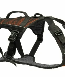 Non-stop Dogwear Rock Harness Long L Black/Orange