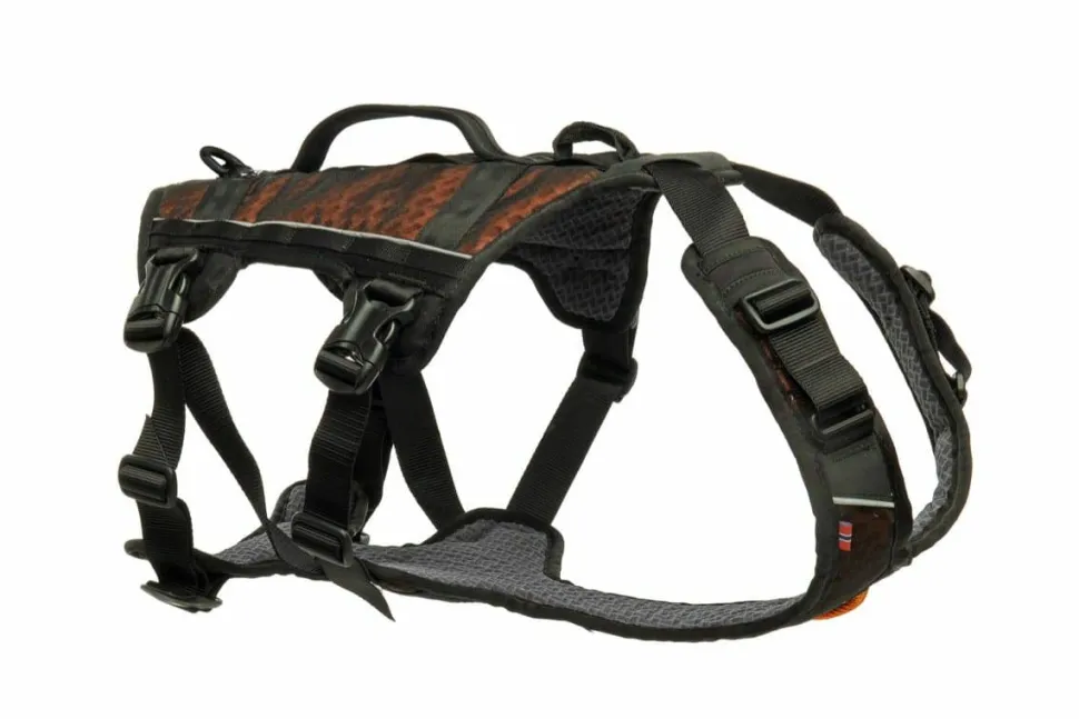Non-stop Dogwear Rock Harness Long L Black/Orange