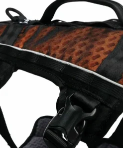 Non-stop Dogwear Rock Harness Long M Black/Orange