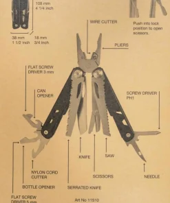 Nordic Pocket Saw Multitool 13 Black