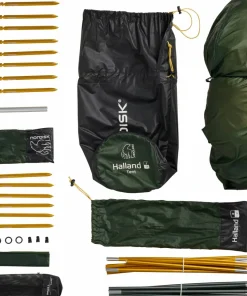 Nordisk Halland 2 LW (2.0) Tent Black Forest Green
