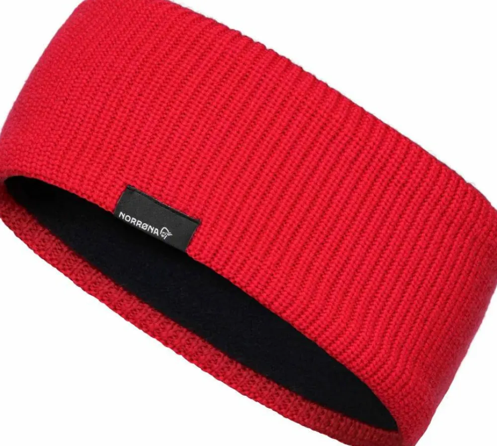 Norrøna /29 Heavy Merinoull Headband Watermelon Hot