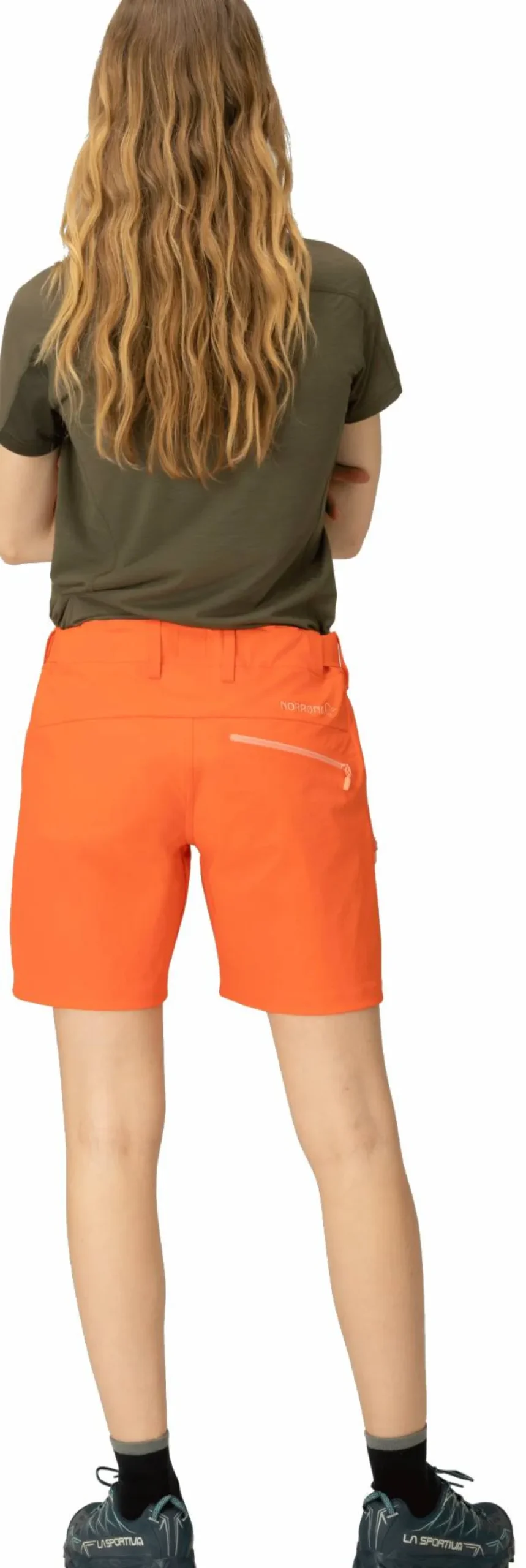 Norrøna Women's Falketind Flex1 Shorts Orange Alert