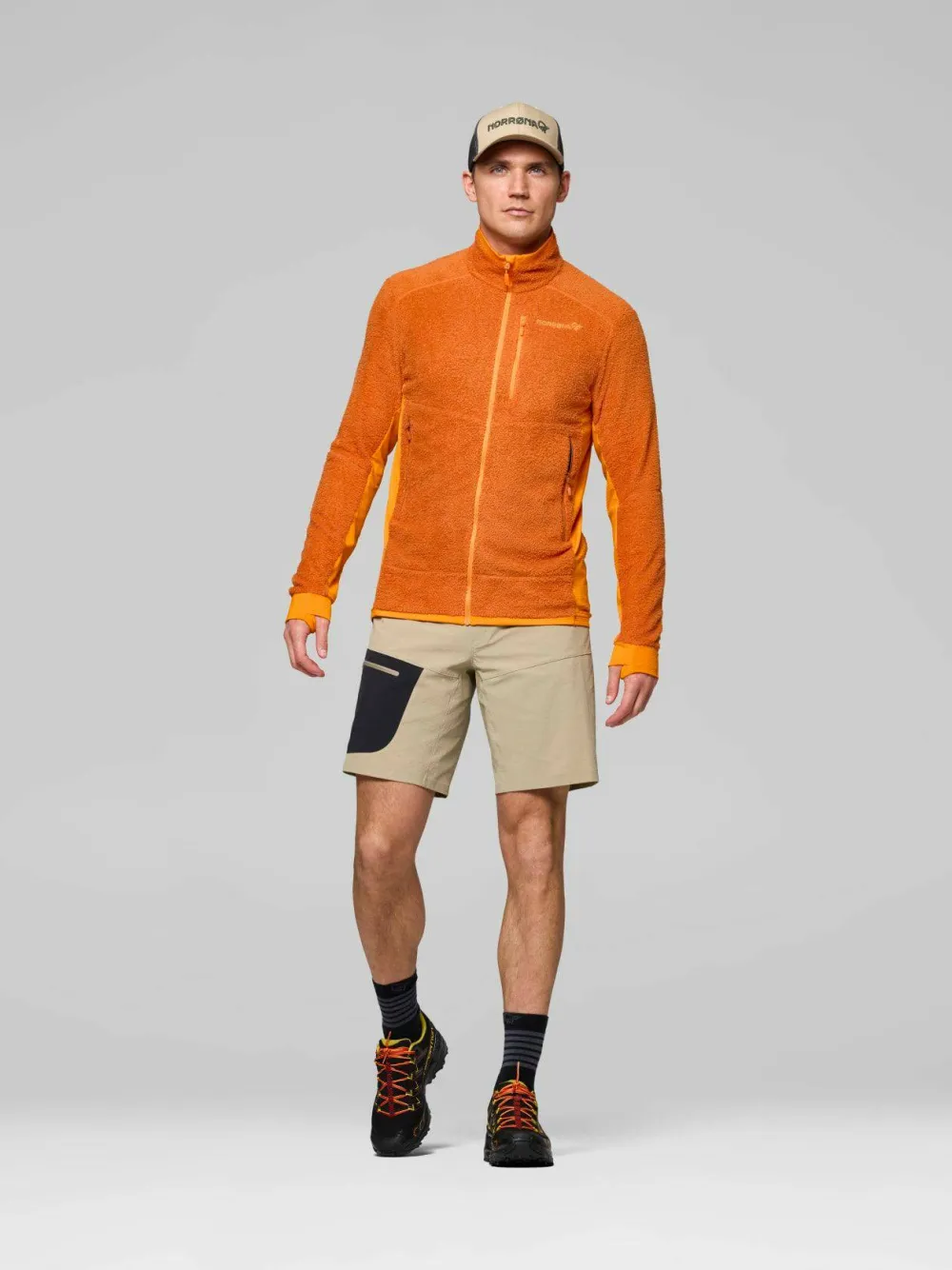 Norrøna Men's Falketind Warm1 Active Jacket Gold Flame/Exuberance Outlet