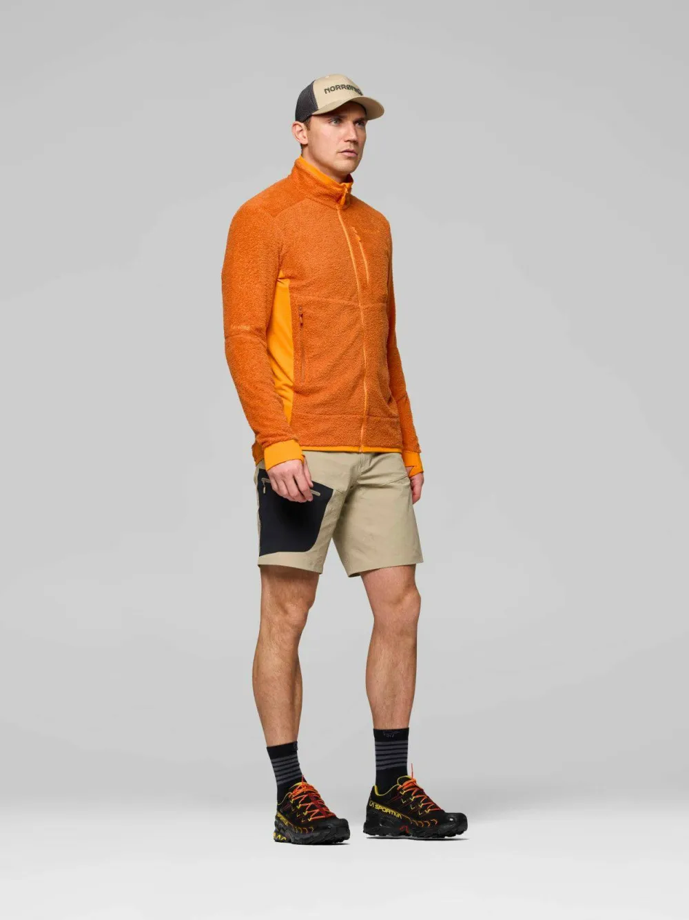 Norrøna Men's Falketind Warm1 Active Jacket Gold Flame/Exuberance Outlet
