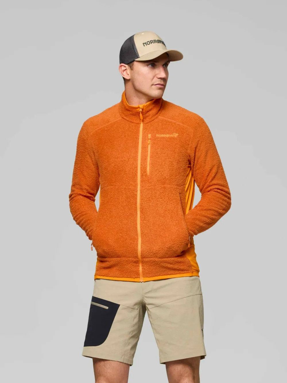 Norrøna Men's Falketind Warm1 Active Jacket Gold Flame/Exuberance Outlet