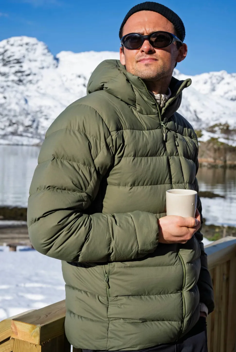 Norrøna Men's Femund Down700 Zip Hood Olive Night
